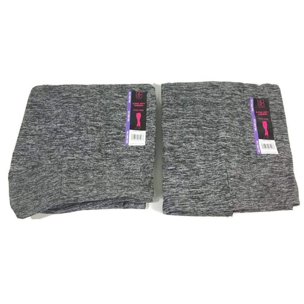 No Boundaries Womens Juniors High Rise Super Soft Leggings XXL 19 Gray 2…